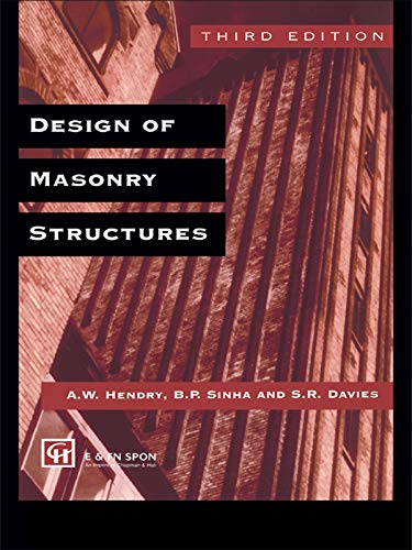 Design of Masonry Structures manuel anti-fissures pour structure et maçonnerie