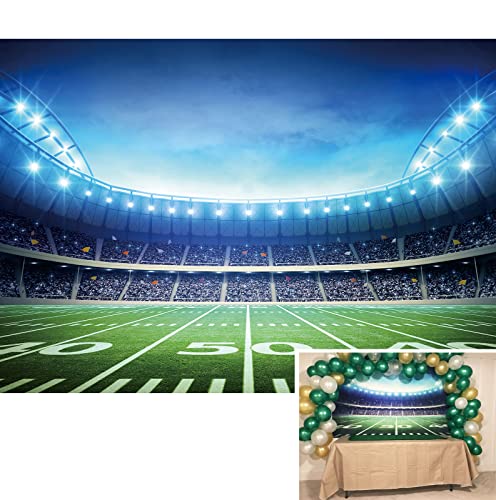 Fondo fotográfico 7x5ft campo de fútbol americano miniatura 2