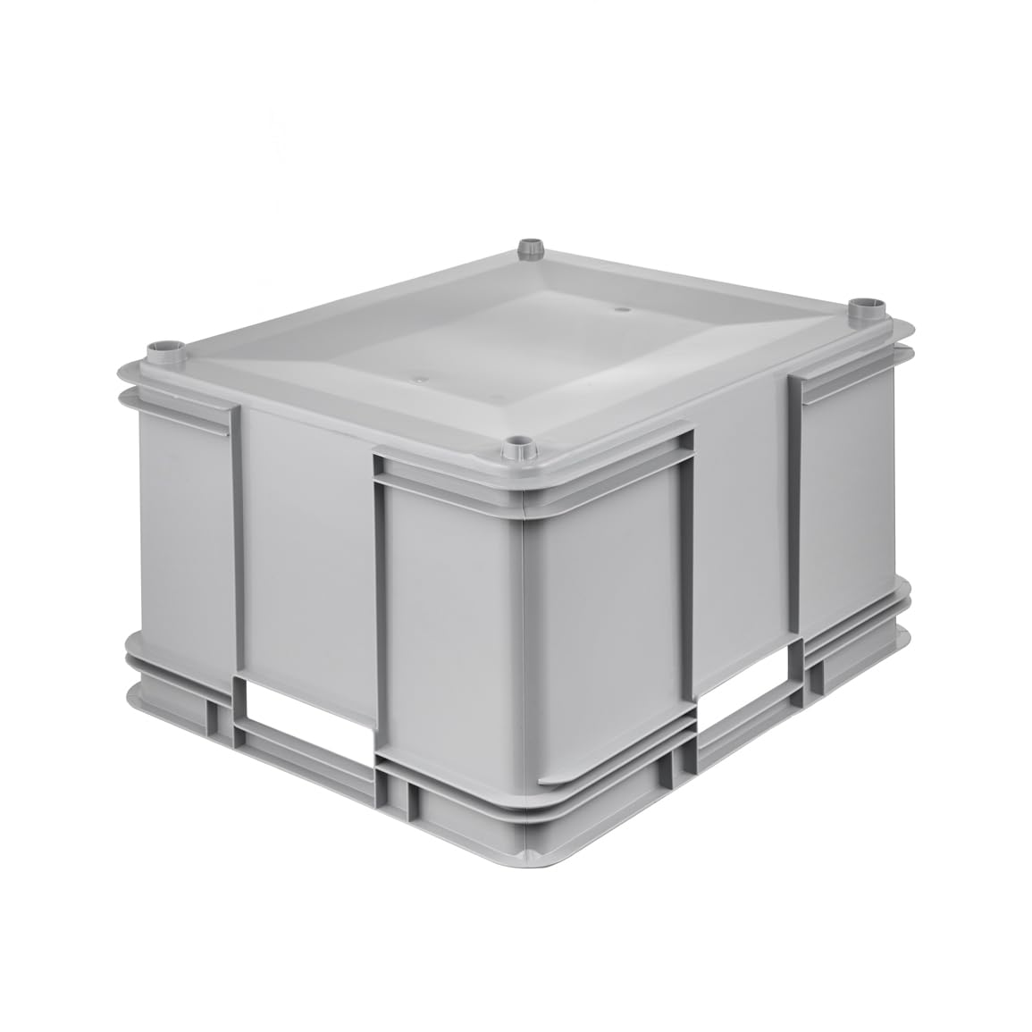 keeeper Caja de almacenamiento EURO-BOX, colección Bruno ECO, tamaño XXL, 52x43x28, ECO Gris