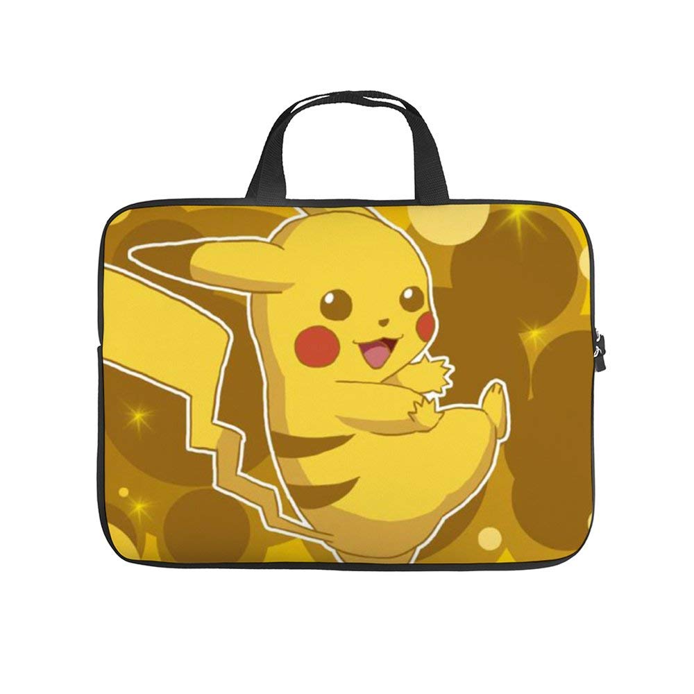 Pikachu Smile 10-13" 13-17" Neoprene Laptop Sleeve Bag Carrying,Case Premium Laptop Briefcase Fits Up to 17 Inch Water-Repellent|for Travel/Business/School/Men/Women