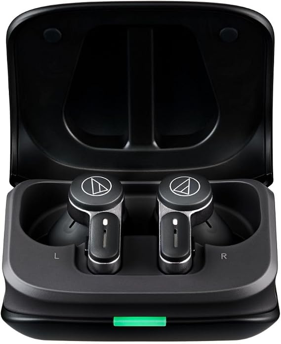 Audio-Technica ATH-TWX7BK Wireless Earbuds, Black