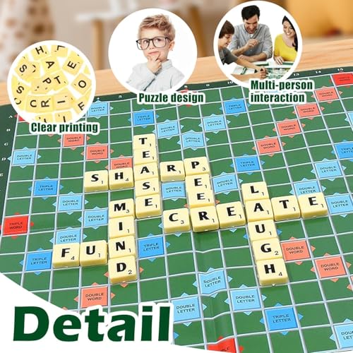 Image of Scrabble Board Game, Letters Game for Kids & Adults for 4 Players(Pack of 1)