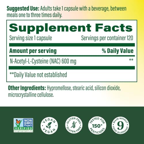 MegaFood NAC Supplement Capsules