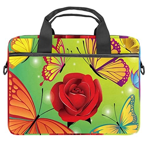 Sac ordinateur 14 pouces avec bandoulière et protection antichoc rose