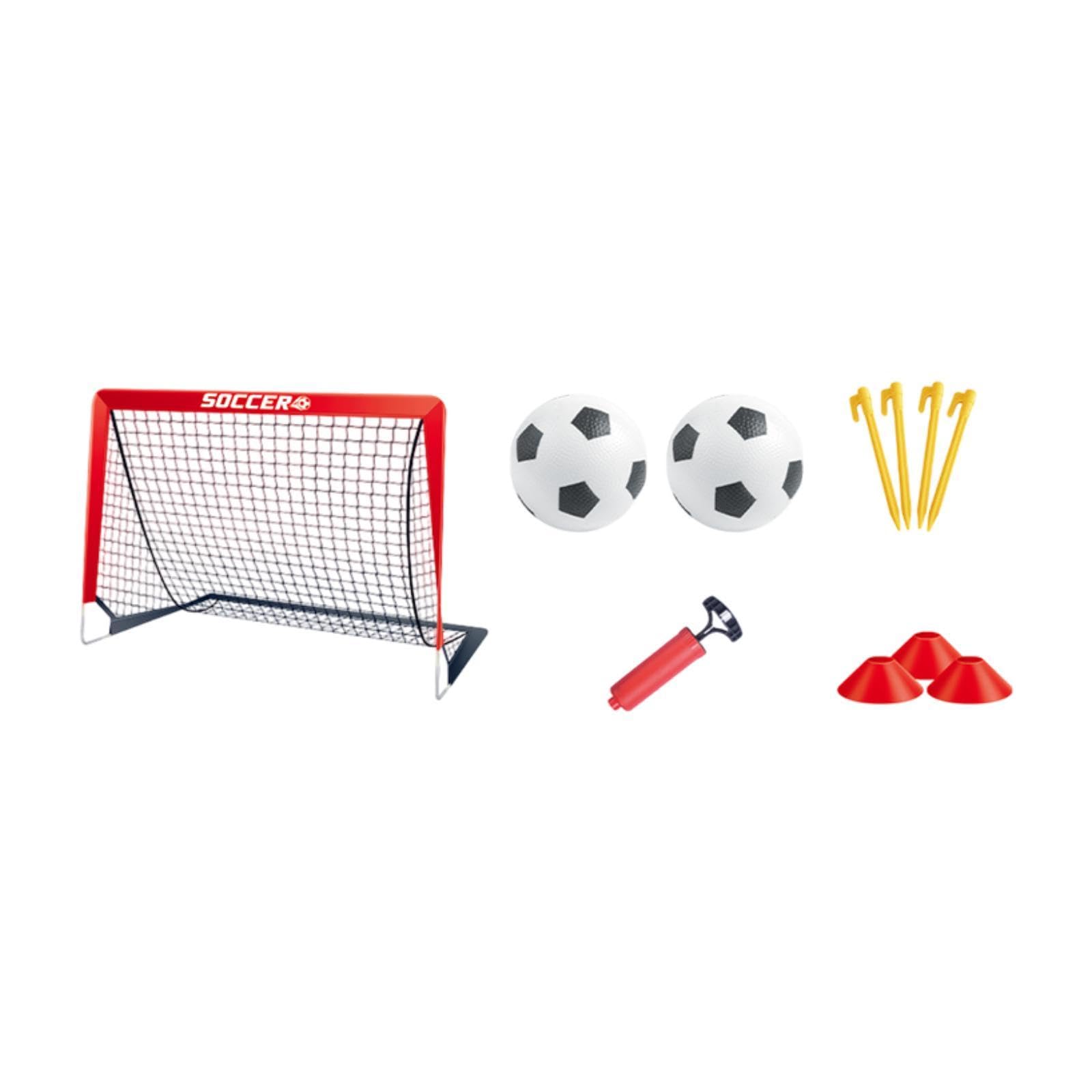 LOOM TREE® Kids Mini Soccer Goals Set Net and Ball Set Folding for Park Playground red | Team Sports | Soccer | Goals & Nets-picture-22