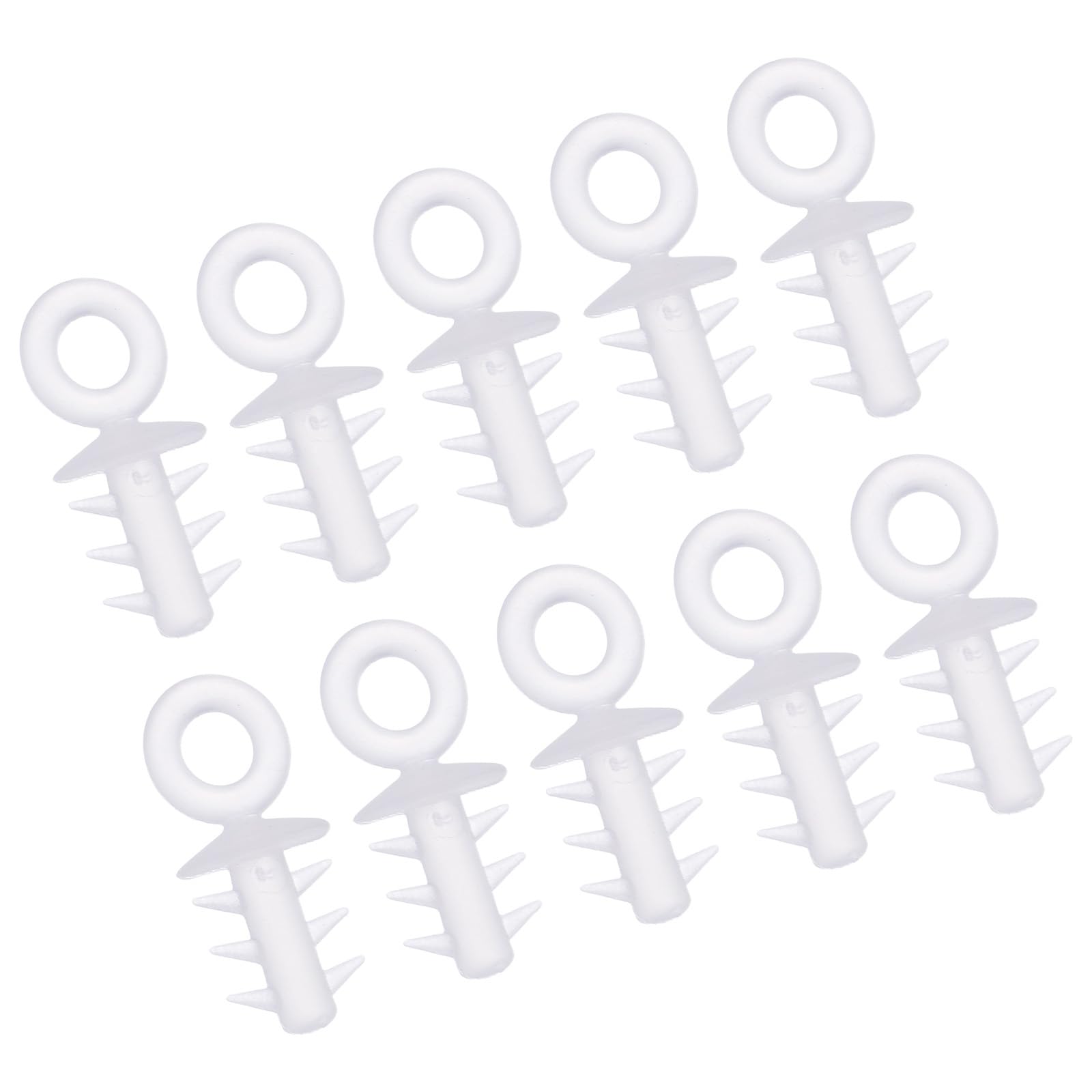 VANZACK 200pcs Christmas Foam Ornaments Hanger Caps Plastic Christmas Ornament Caps with Non Slip Hangers Christmas Ball Ornament Replacement Cap Fittings for Christmas Tree Ornament