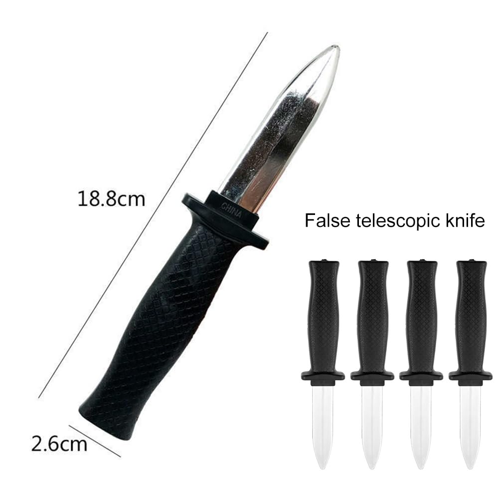 Coltello Retrattile Di Plastica, Giocattolo Di Scherzo E - Foto 6