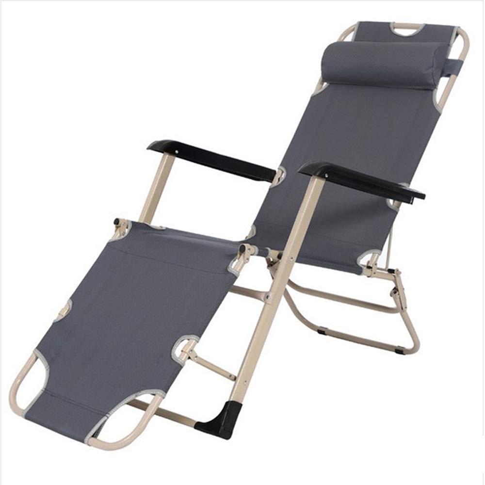 Chaise de sieste d'été lit pliable de jardin portable 178 x 64 25 cm