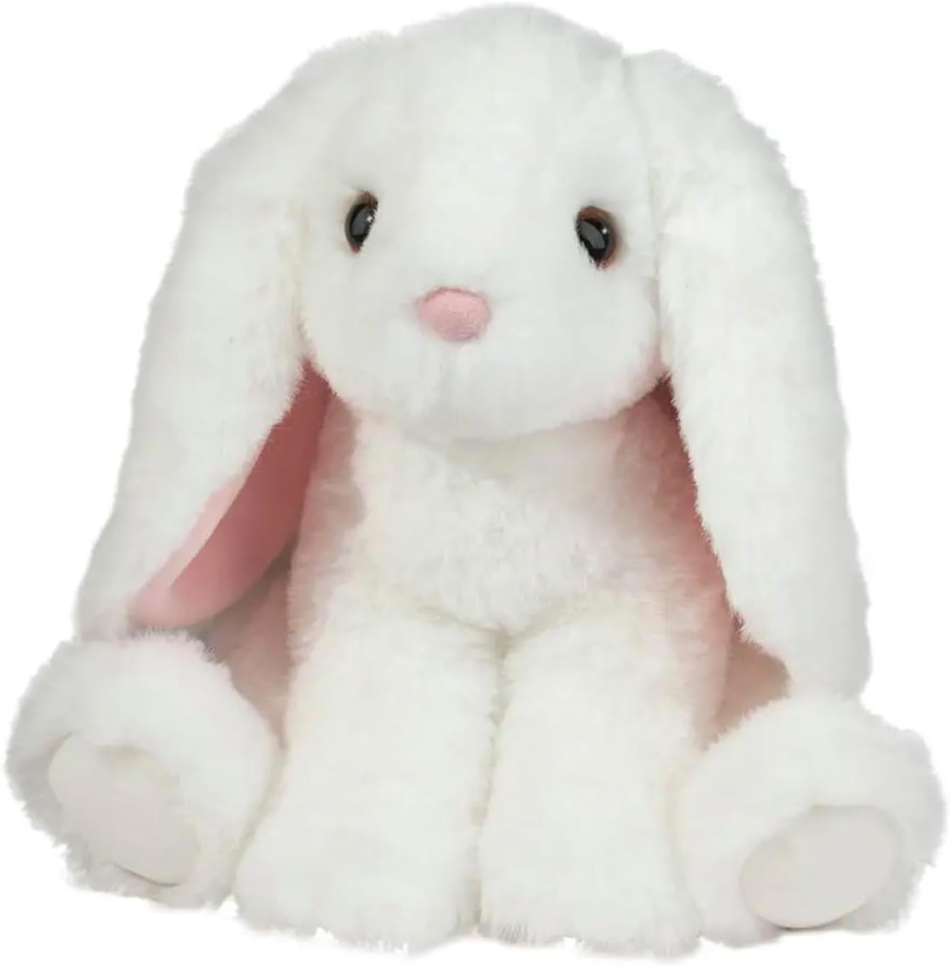 Douglas Maddie White Bunny Plush Stuffed Animal - 8-Inch Sitting Tall
