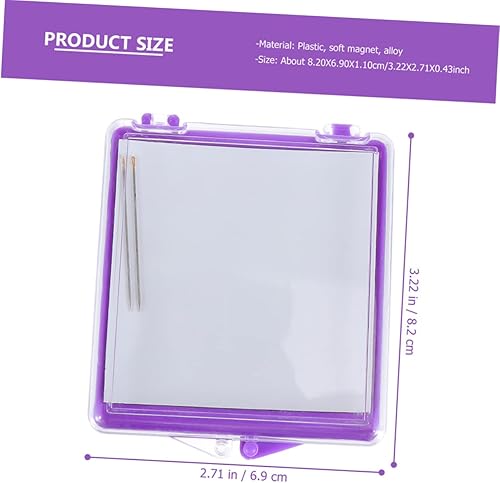 Miniatura 7 de FAVOMOTO Caja de succión con imanes cuadrados para Guardar, contenedor magnético, organizador de cojines con tapa, recipientes con tapas,