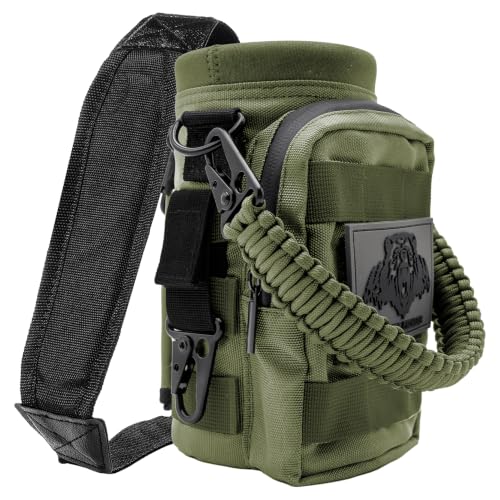 NATURE PIONEOR 32oz Tactical Water Bottle Pouch, MOLLE Bottle Holder