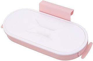 Portable Kitchen Trash Bag Holder Hanging on Cabinet Door with Lid to Odors for Cabinet Door Wall Mounted Waste Bin