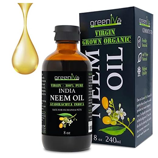 GreenIVe - Neem Oil - 100% Organically Grown Neem Oil - Cold Pressed Virgin Neem Oil - Exclusively on Amazon (8 Ounce)