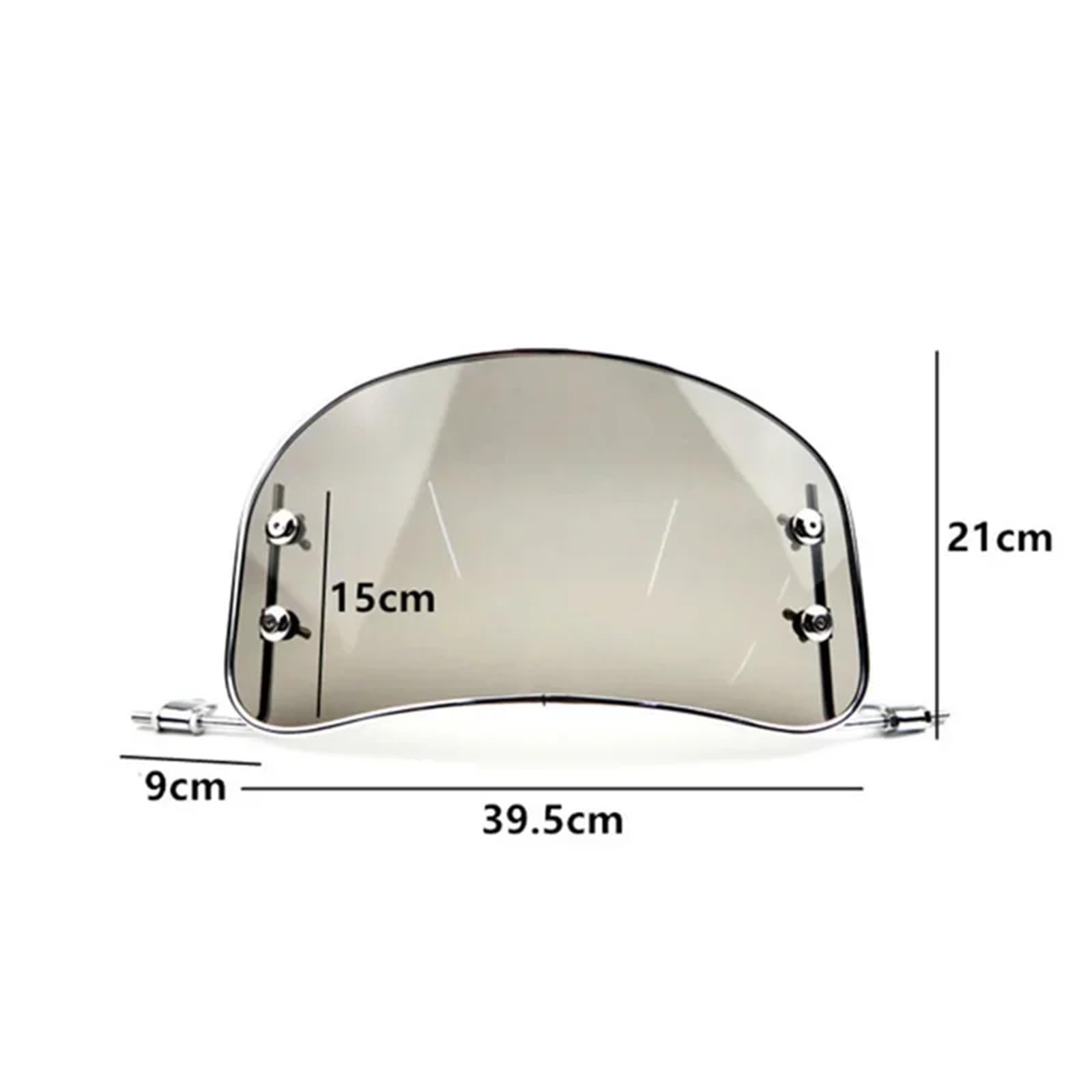 Déflecteur Moto Déflecteur de Vent Avant pour Pare-Brise de Moto, Accessoires modifiés, Ajustement Universel pour Scooter et vélo électrique(Type 2)