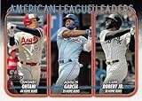 2024 Topps Series 1 League Leaders #179 Shohei Ohtani/Adolis García/Luis Robert Jr.