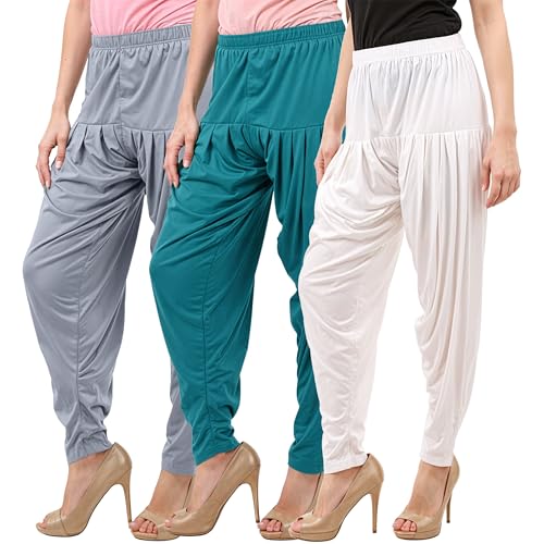 Image of Buy That Trendz Patiala Salwar for Women Relaxed Fit Viscose Patiyala Salwar Harem Bottom Pants