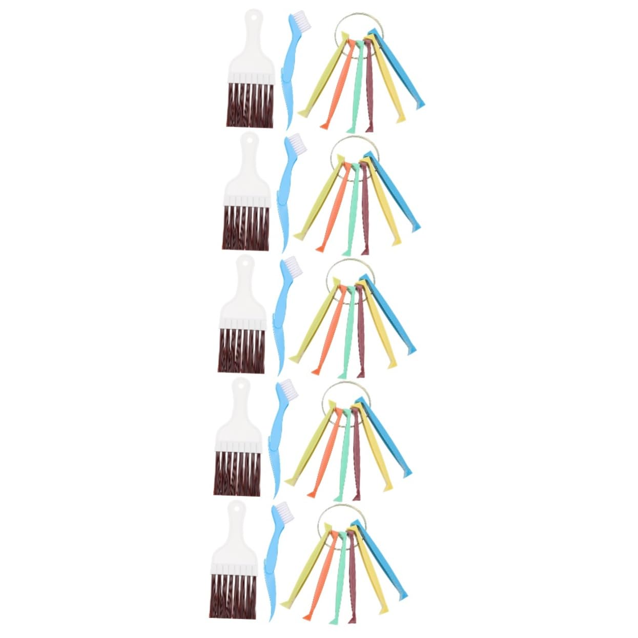 MAGICLULU 5 Sätze Lamellenkamm Für Klimaanlage Schlauch Kondensator Ablaufleitung Reiniger Kühlerreiniger Auspuff Entlüften Spulenreiniger Für Wechselstromeinheit Plastik 3 Stück * 5