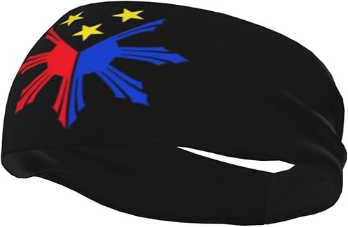 Diadema deportiva con la bandera de Filipinas para hombres y mujeres, para correr, ciclismo, yoga, fitness, entrenamiento