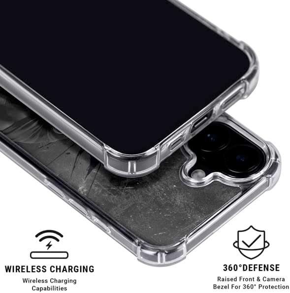Skinit Phone Case Compatible with MagSafe iPhone 16 - Officially Licensed DC Comics Batman in Black Design