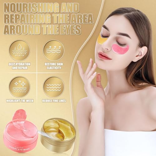 Parches Ojos Bolsas y Ojeras 120 Pcs, Parches Contorno de Ojos, Eyes Mascarilla de Colageno, Hidratada Eye Patches, Antiarrugas, Anti Edad, Remescar Bolsas y Ojeras - imagen 3