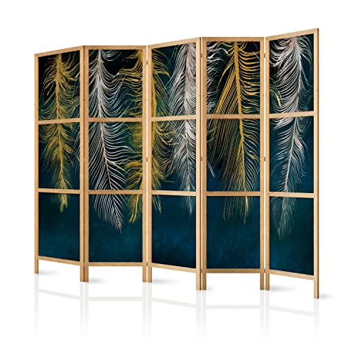 Biombos de Madera 5 Paneles Marca murando