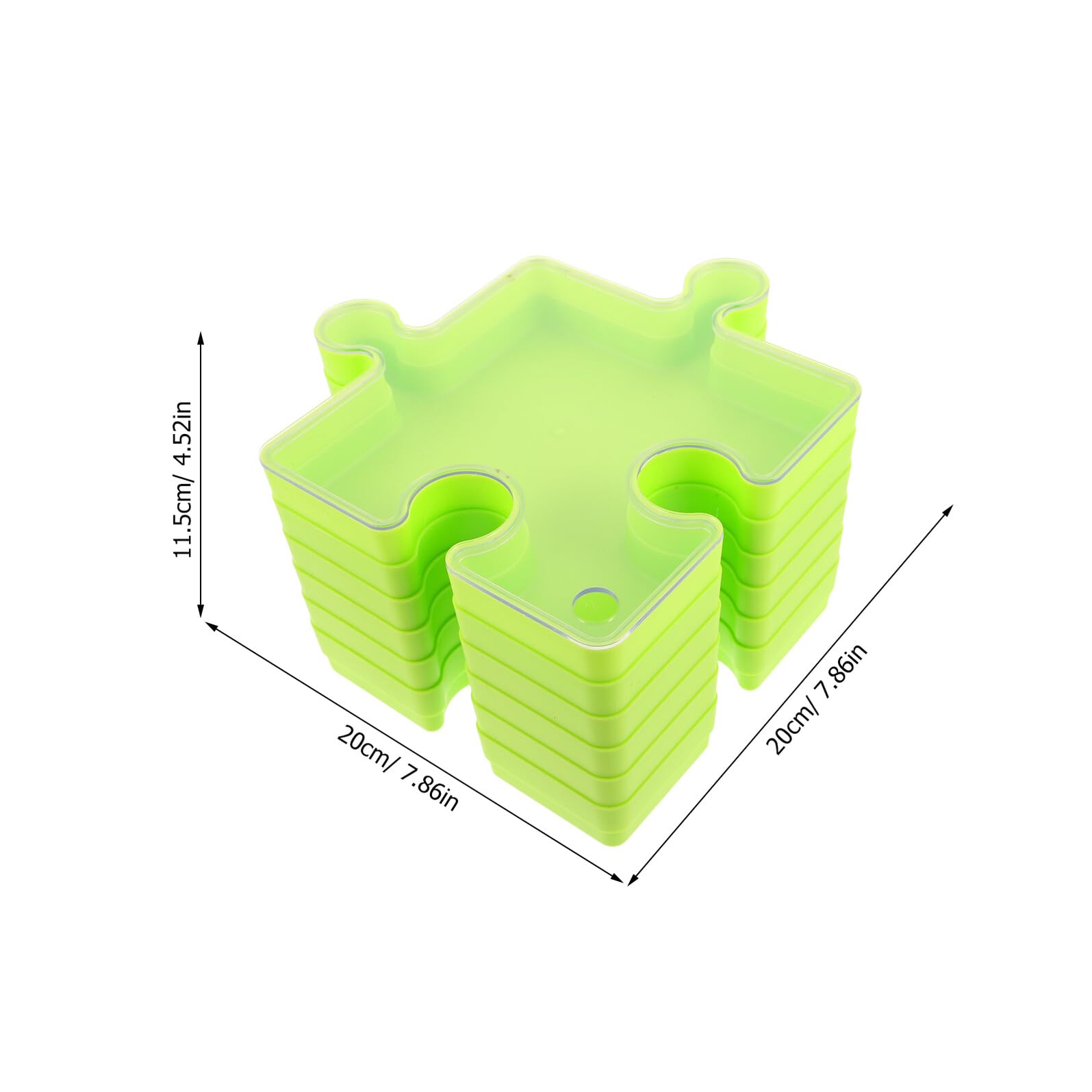 6pièces Plateaux De De Puzzles pour Garçon Fille Boîte à Puzzles avec Couvercle Empilables pour Maison Réutilisable