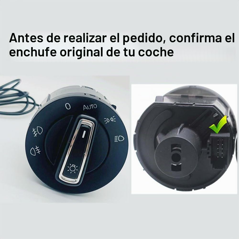 Interruptor de control de faros automático con sensor de luz, módulo para VW Golf 7 R GTI Mk7 Golf7 2012~2021 2013 2014