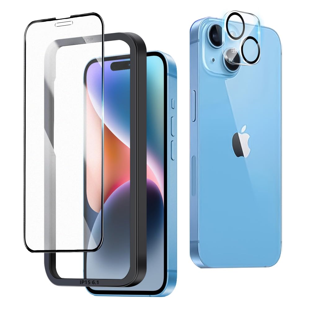 Amazon | 対応 iPhone 15 用 フィルム/iPhone 14 用 フィルム,旭硝子