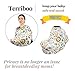 Terriboo Nursing Cover for Newborn Breastfeeding - Multi Use Infant Stroller Canopy, Unisex Baby Car Seat & High Chair Cover - Zoo