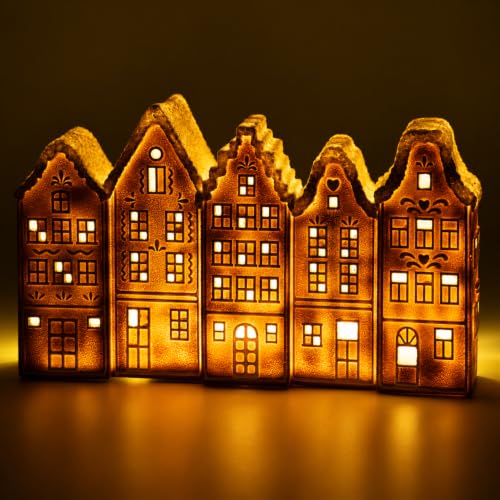 Gleemoria Lighted Gingerbread House, Christmas Village Decor - image 1