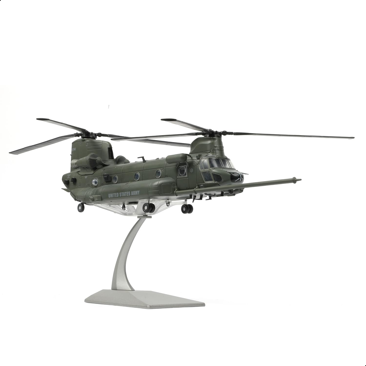 NUOTIE 1/72 MH-47G Chinook Heavy Lift Helicopter Model Die-cast Metal Military Aircraft with Detachable Rotors & Display Stand 15.6" Large Scale Special Ops Transport Collectible Gift