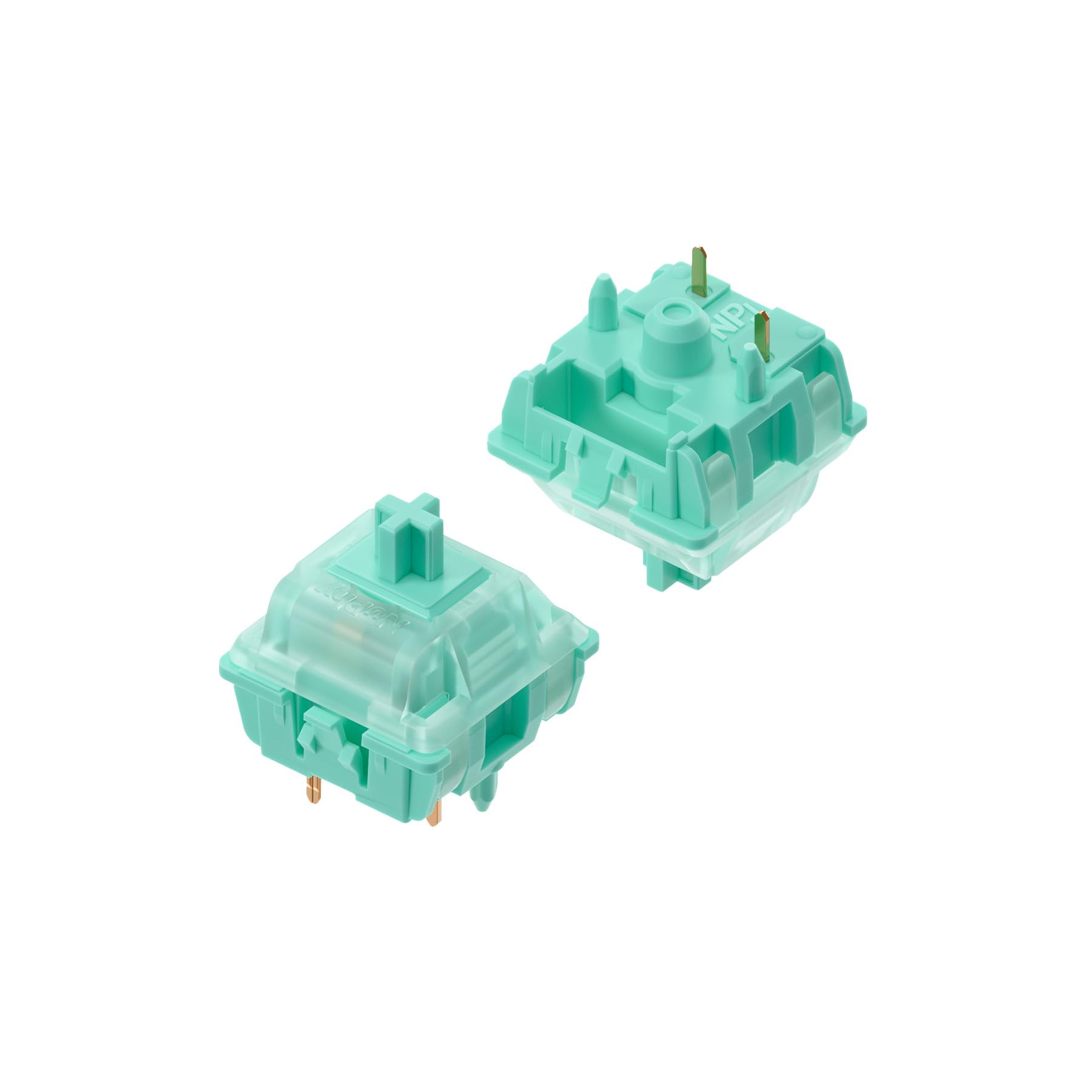 nuphy x Gateron Switches pour Clavier Mécanique, Linéaire Switch, 5 Pin 37gf, Interrupteur MX pour Gaming Keyboard/DIY Kit (90 Pièces, Mint)