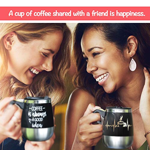 Bine Self Stirring Mug Auto Self Mixing Stainless Steel Cup For Coffee/Tea/Hot Chocolate/Milk Mug For Office/Kitchen/Travel/Home -450Ml/14Oz #TOP4