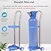 HCZKIUJ Portable Stainless Steel Gas Cylinder Rack for Nursing Homes, Clinics & School Labs - Mobile Cart with 2 Silent Wheels, 37.4