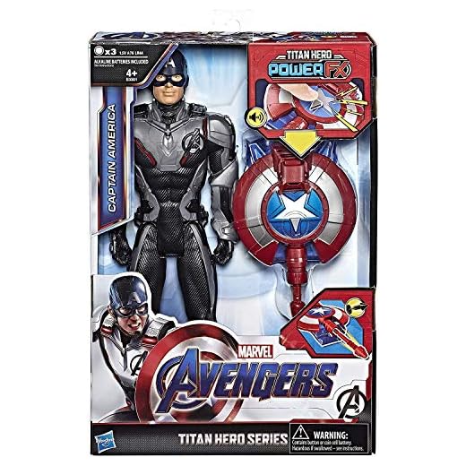 Hasbro Marvel Avengers Endgame Captain America Titan Hero Power FX flerfärgad 30 cm E3301103