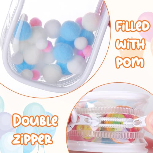 Image of Mity rain 2PCS 3.5inch Clear Figure Display Bag with Keychain for Sonny Baby, Blind Box Display Case, Great Carrying Case Gift for Mini Figure /Doll Collectors