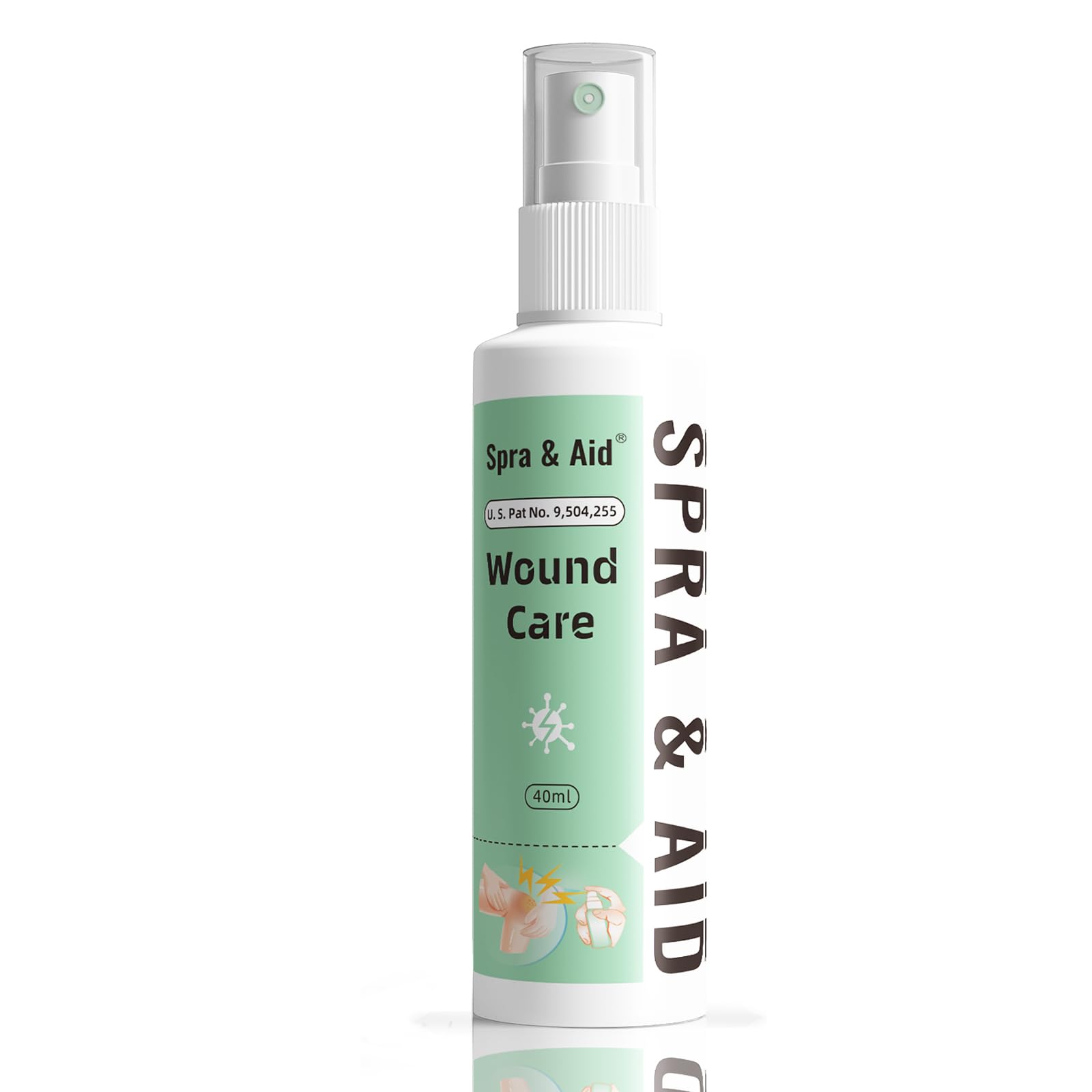 First Aid Spray Active Skin Repair Wound Care Therapy Spray for Minor Cuts & Scrapes Against Infection Antiseptic Spray 2oz