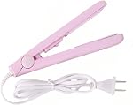 Mini Courgeur de cheveux Mini Redresseur de cheveux, Coiffage Fer chauffant Curler, Redressant de cheveux en fer plat pour les voyages Dortoir plat en fer ou à la maison (puce)