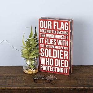 Primitives by Kathy 27303 Patriotic Box Sign, 6 x 10-Inches, Our Flag Primitives by Kathy 27303 Patriotic Box Sign 6 x 10 Inches Our Flag