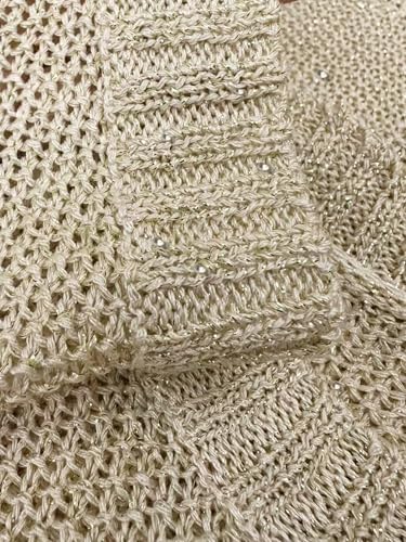 MakeMeChic Women's Sequin Sparkly Sweater Vest Tops Sleeveless Going Out Knit Tank Tops3