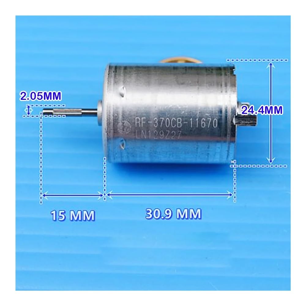 POWTAXBJGD 24mm Round RF-370-11670 DC Electronic Starter 12V 18V 24V 6000RPM Slow Speed Mute 370 Engine