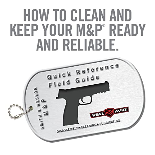 Real Avid Quick Gun Reference Field Guide For Smith & Wesson M&P Handguns, Gun Cleaning & Maintenance, Pocket Size Gunsmithing Book, Diy Gunsmith Handbook And Gun Manual #TOP1