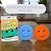 Scrub Daddy Colors Kitchen Sponges, Dish Sponges for Washing Up, Texture Changing Washing Up Sponge, Non Scratch Dish Scrubber, Odour Resistant Bathroom Cleaning Products, Dishwasher Safe, Pack of 2
