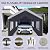 Car Canopy Portable Garage Duty Carport with Roll-up Windows,Portable Garage with Removable Sidewalls & Doors, Car Canopy with All-Season Tarp for Car Boat Truck Motorcycle 10FT×20FT (Grey)