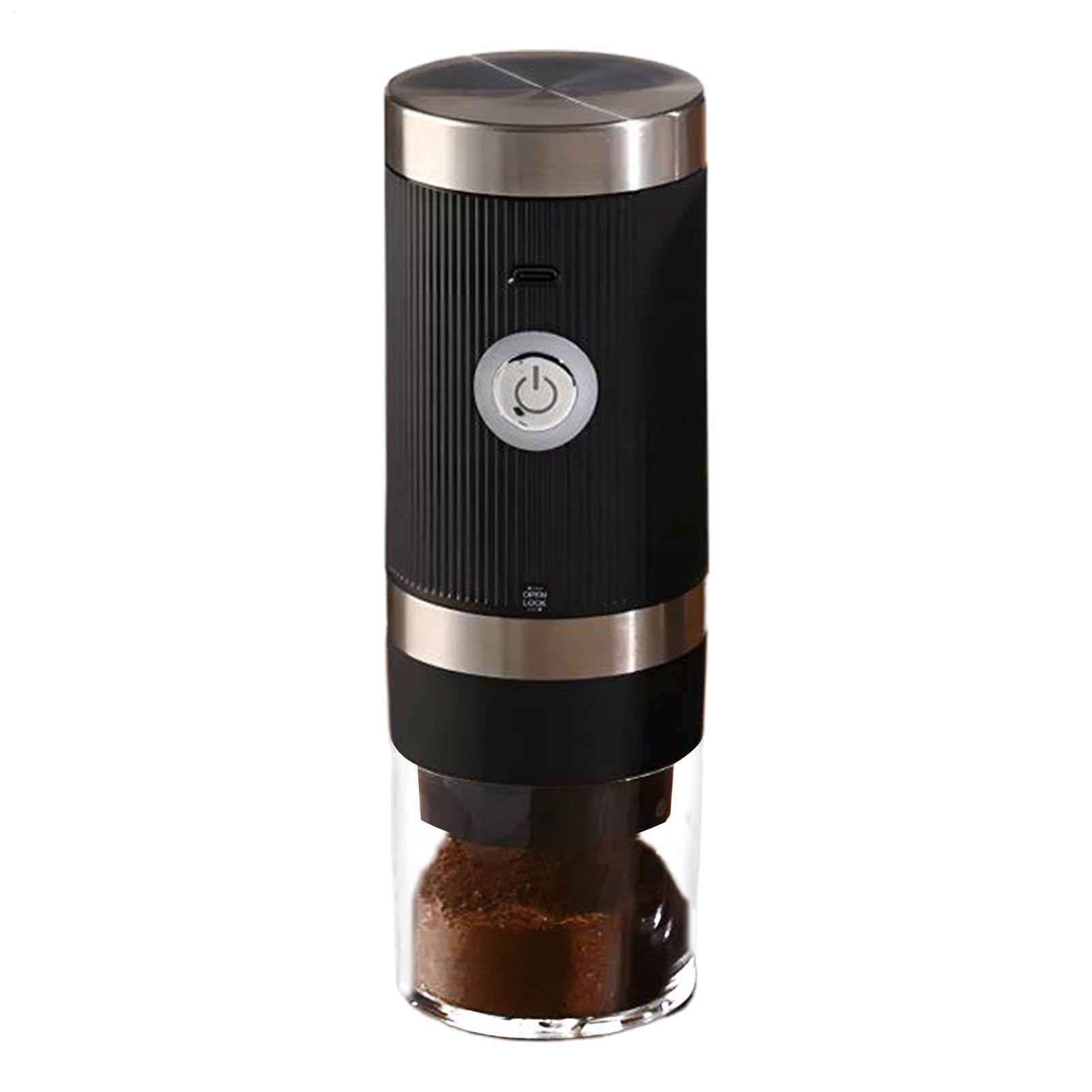 Molinillo de café eléctrico - Molinillo de especias para granos de café, molino cónico recargable | Molinillo de nueces inalámbrico con carga USB, molinillo de café eléctrico portátil para viajes, cam
