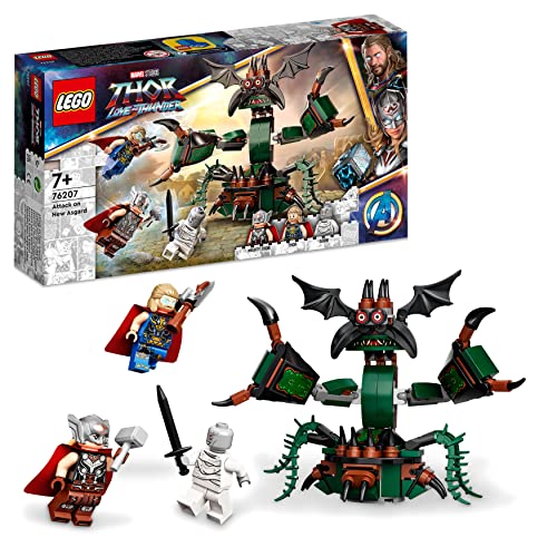 LEGO 76207 Marvel Ataque sobre Nuevo Asgard, Monstruo de Juguete, Set de...