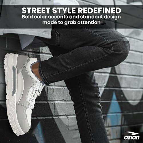 Image of ASIAN Nexus-02 Men's Casual Sneakers | Trendy Lace-Up Design | Lightweight Comfort, Premium Finish & Anti-Slip Sole for Daily Use