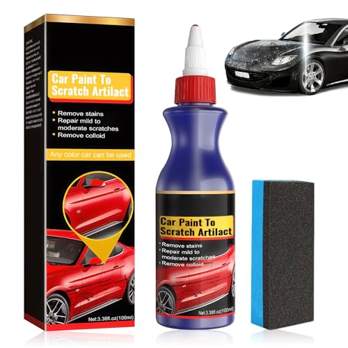 Efface Rayures Voiture 100ml avec Éponge,Polish Voiture Répa