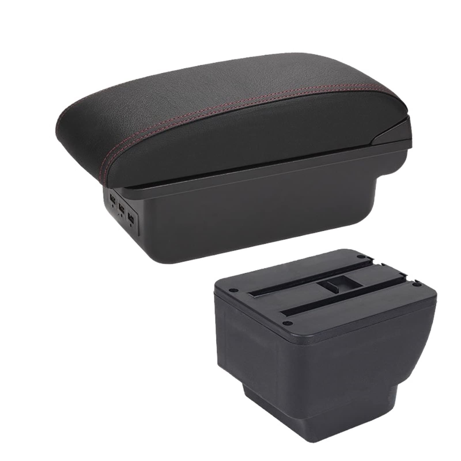 Baiqimv For Mazda 2 For Demio Armrest Car Armrest Box Retrofit Parts Storage Box Car Accessories Interior Parts USB(B1 3USB)