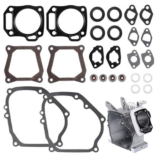 TNJPSEK Predator Hemi 212 Carburetor Exhaust Intake Gasket Kit, Small Engine Carb Head Gaskets Material Compatible with 196cc 212cc GX160 GX200 Power Equipment (212cc/GX160 Full Gasket Set)